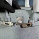 Hermes Birkin 30 Bag Epsom Silver Hardware Blue 30Cm - Image 4