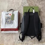 Gucci Soft GG Supreme Black Backpack with Blue & Red Web 42cm 495563 K9R8X 1071 - Image 3