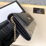 Gucci GG Marmont Bicolor Wallet On Chain Beige And Ebony 19Cm 546585 17WAG 1283 - Image 3