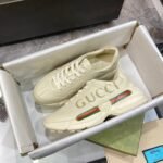 Gucci Women’S Rhyton Gucci Logo Leather Sneaker 528892 DRW00 9522 - Image 6