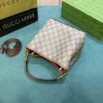 Gucci GG Emblem Mini Bucket Bag Beige And Dark Brown ‎21Cm 815118 FAD6L 9758 - Image 6