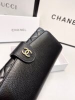 Chanel Classic Long Flap Wallet Black 19Cm - Image 3