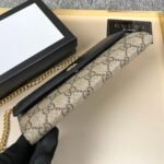 Gucci GG Marmont Bicolor Wallet On Chain Beige And Ebony 19Cm 546585 17WAG 1283 - Image 4