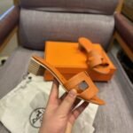 Hermes Oasis Sandals Orange - Image 3