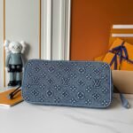 Louis Vuitton Neverfull MM Bag Monogram Denim Blue 32Cm - Image 5