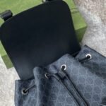 Gucci Soft GG Supreme Black Backpack with Blue & Red Web 42cm 495563 K9R8X 1071 - Image 8