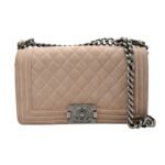 Chanel Boy Chanel Handbag Nude 25Cm