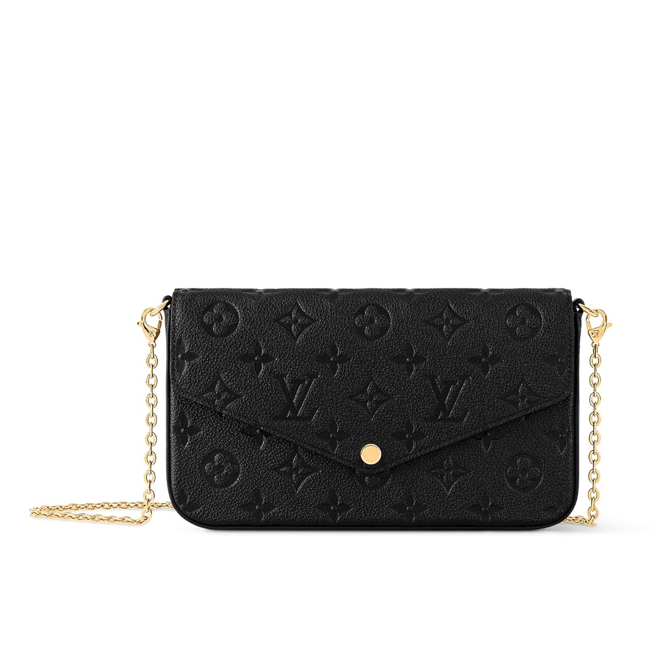vel-16 Louis Vuitton Félicie Pochette Monogram Empreinte Black 21Cm M82477 - Image 1