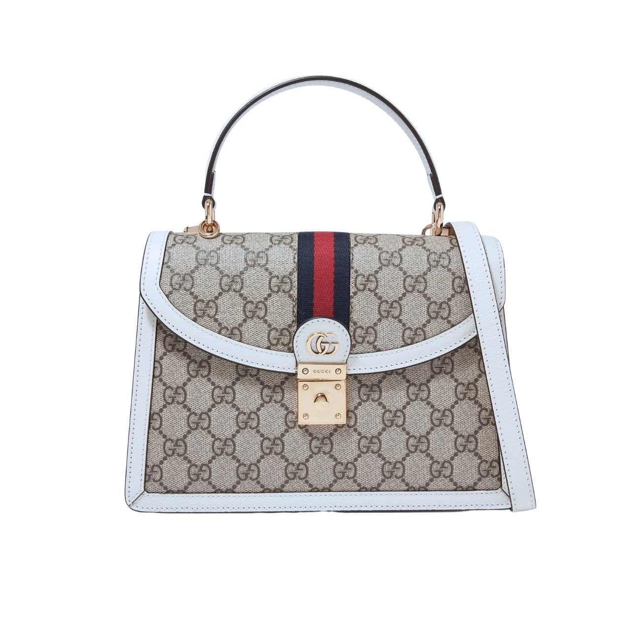 vel-2-1-1 Gucci Ophidia Small Jumbo GG Bag White 25Cm 651055 96IWX 9794 - Image 1