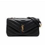 Saint Laurent Loulou Medium Chain Bag Black 29Cm 801439AAEAX1000
