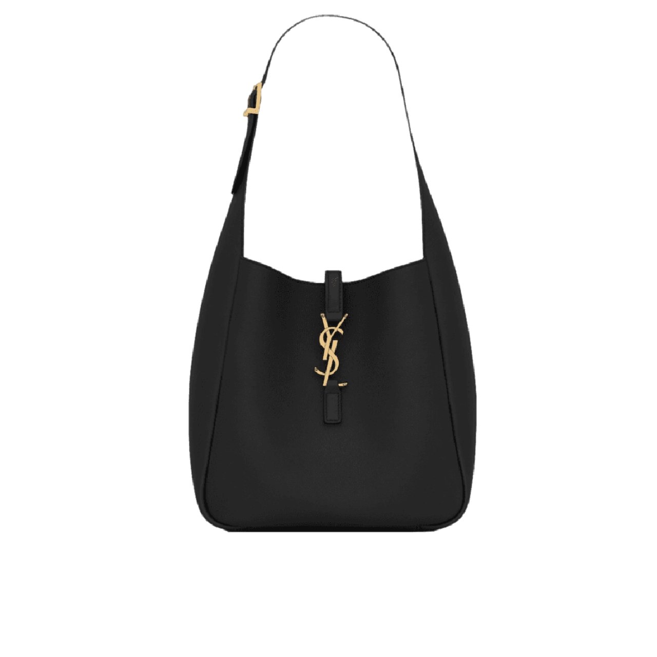 vel-38 Saint Laurent Le 5 À 7 Soft Small Hobo Bag In Smooth Black 27Cm 713938AAAUQ1000 - Image 1